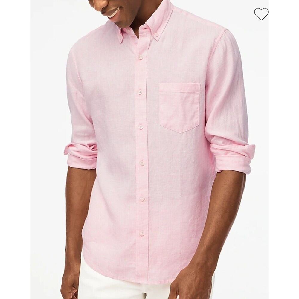 Men's Pink Button-Down Shirt